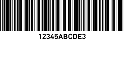 Kod kreskowy Code 39 Reduced